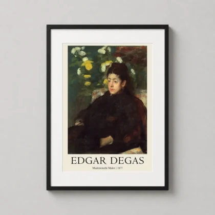 Edgar Degas Mademoiselle Malot – Impressionist decorative art print for curated interiors by MerchFuse