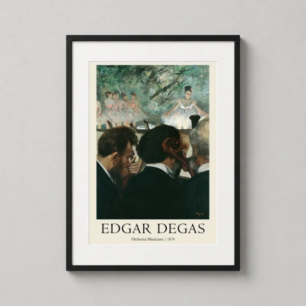 Edgar Degas Orchestra Musicians 1874 French Impressionist Art Print