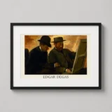 Paul Lafond and Alphonse Cherfils Examining a Painting Art Print