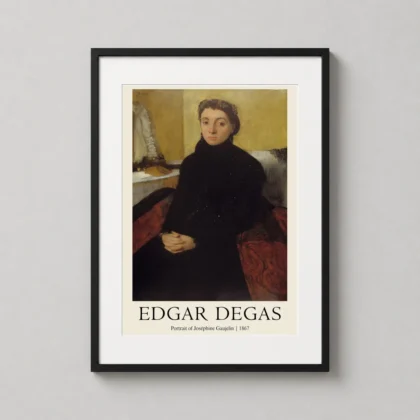 MerchFuse Edgar Degas Josephine Gaujelin Portrait photography print with portrait character