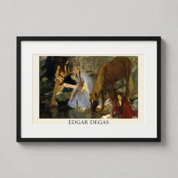 Portrait of Mlle Fiocre in the Ballet La Source Edgar Degas Art Print