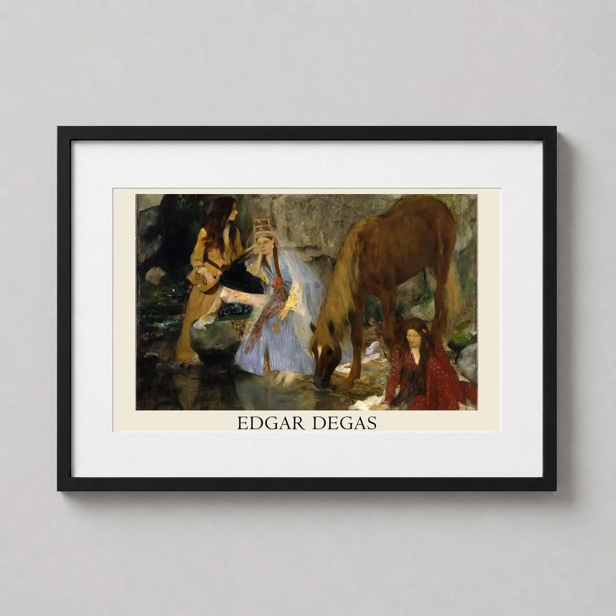 Mlle Fiocre Ballet Source — this Edgar Degas art print depicts Mlle Fiocre in costume alongside a