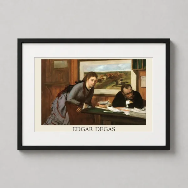 Edgar Degas Sulking 1870 Impressionist Painting Art Print