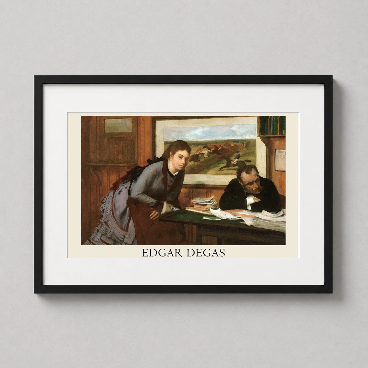 Edgar Degas Sulking 1870 — 1870 masterpiece by Edgar Degas, this art print showcases a quiet