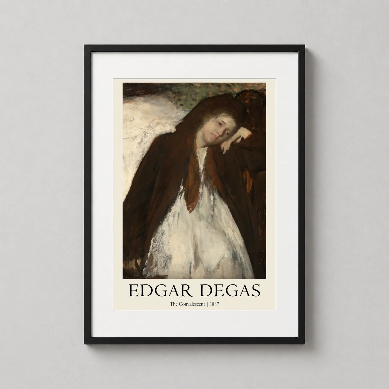 Edgar Degas Convalescent 1887 — this Impressionist portrait by Edgar Degas captures a woman in a moment