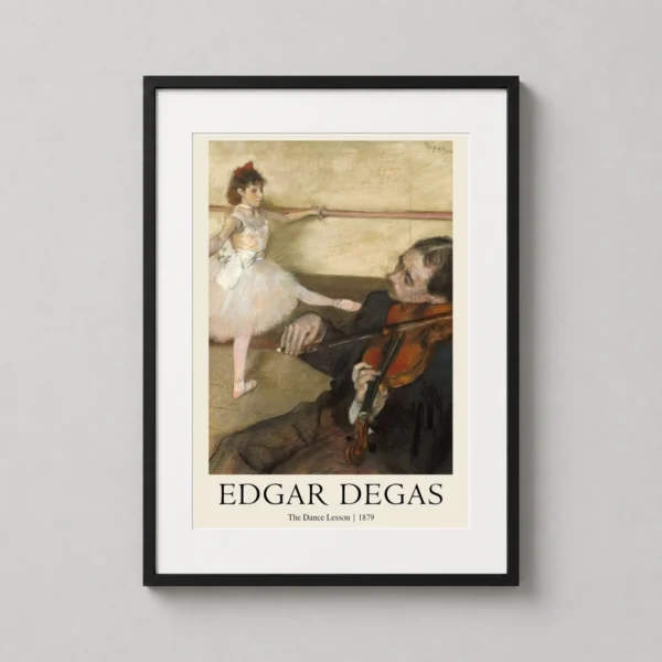 Edgar Degas, The Dance Lesson 1879 Impressionist Art Print