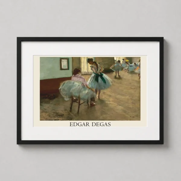 Edgar Degas The Dance Lesson 1879 Impressionist Ballet Art Print