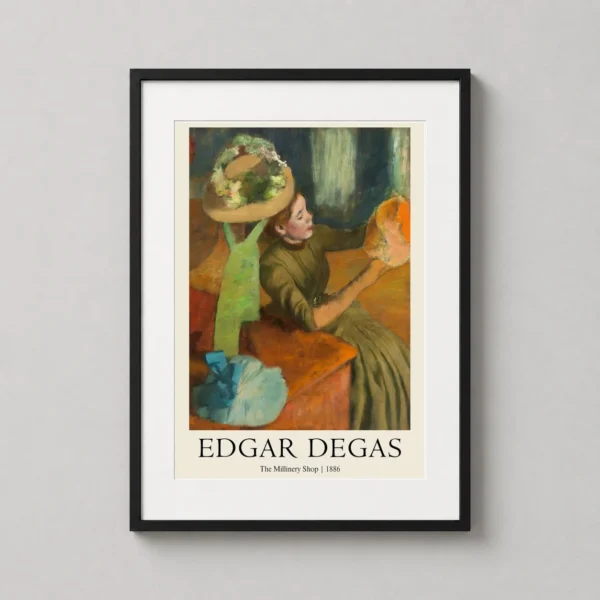 Edgar Degas The Millinery Shop 1886 Impressionist Painting Art Print