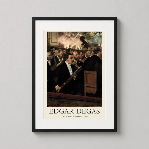Edgar Degas Orchestra at the Opera 1870 Impressionist Art Print