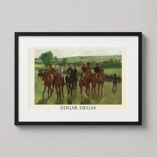 Edgar Degas The Riders 1885 Horse Racing Impressionist Art Print