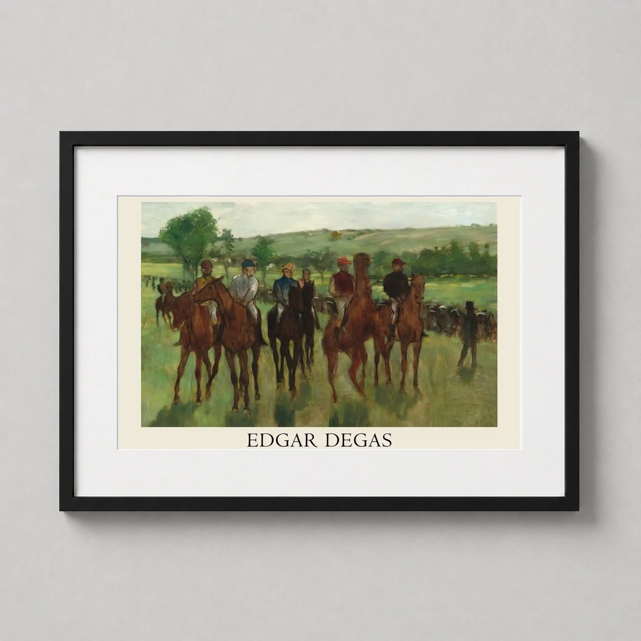 Edgar Degas Riders 1885 — impressionist fine art print of Edgar Degas's 1885 The Riders