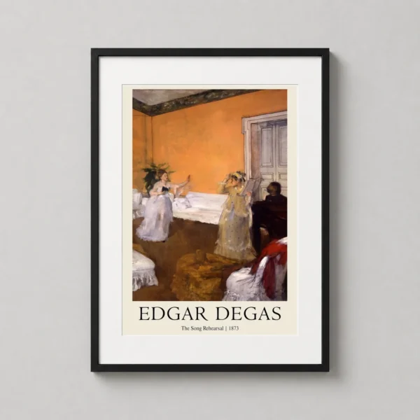 Edgar Degas The Song Rehearsal 1873 Impressionist Art Print