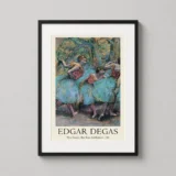 Edgar Degas Three Dancers (Blue Tutus, Red Bodices) Art Print