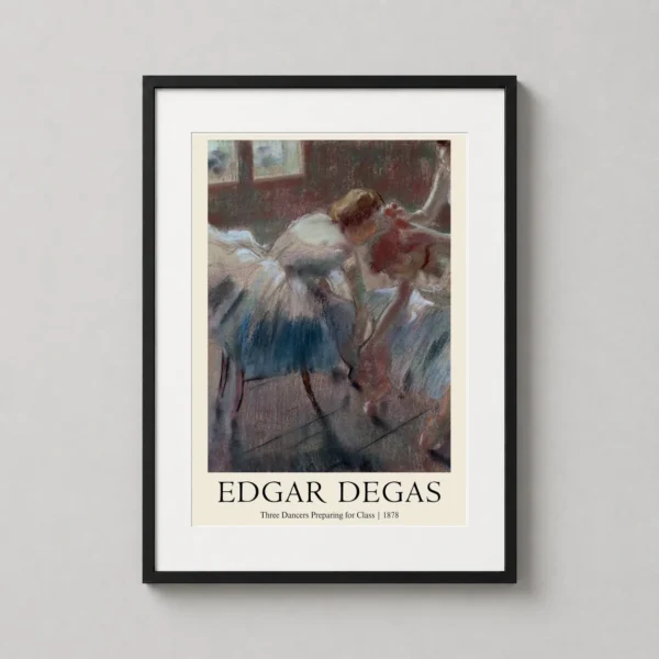 Edgar Degas Three Dancers Preparing for Class 1878 Art Print