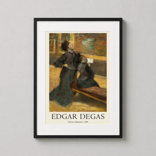 Edgar Degas Visit to a Museum 1890 Impressionist Art Print