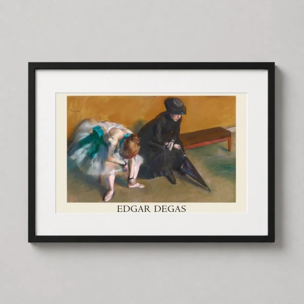 Edgar Degas Waiting L'Attente 1882 Ballet Dancer Art Print
