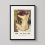 Woman Combing Her Hair 1890 Edgar Degas Impressionist Art Print