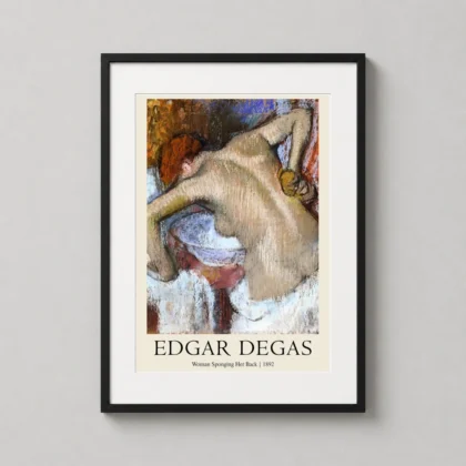 Edgar Degas Woman Sponging – 1892 Pastel decorative art print for curated interiors by MerchFuse