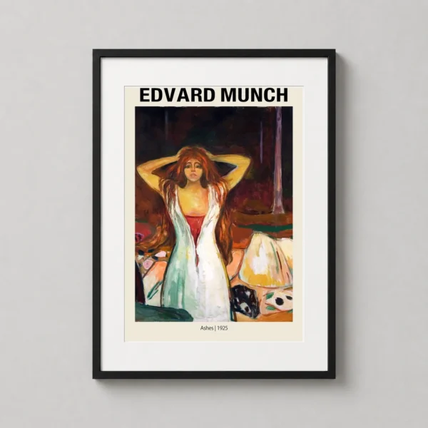 Edvard Munch Ashes 1925 Expressionist Masterpiece Art Print