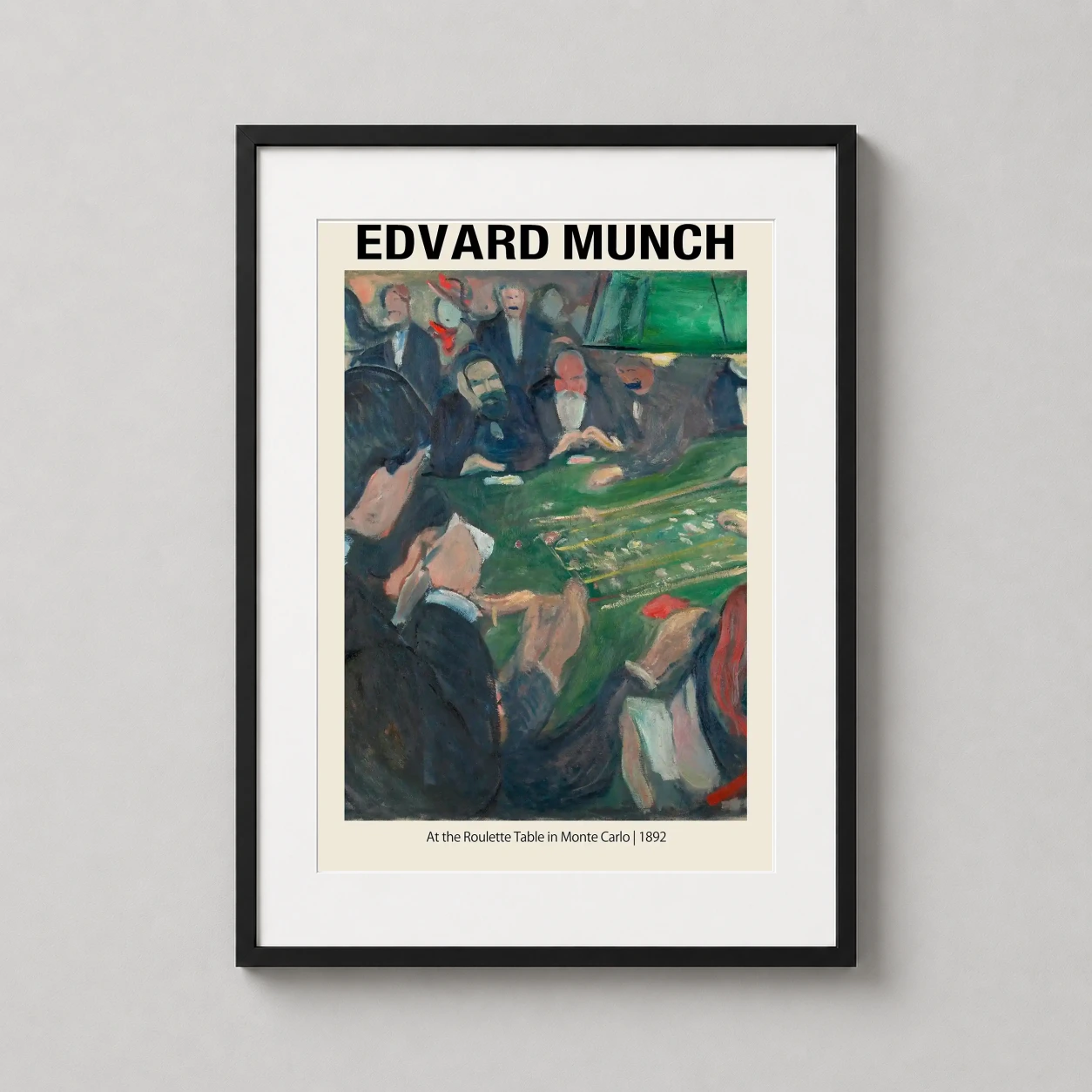 Edvard Munch Roulette Table — edvard Munch captures the psychological tension of a Monte Carlo casino