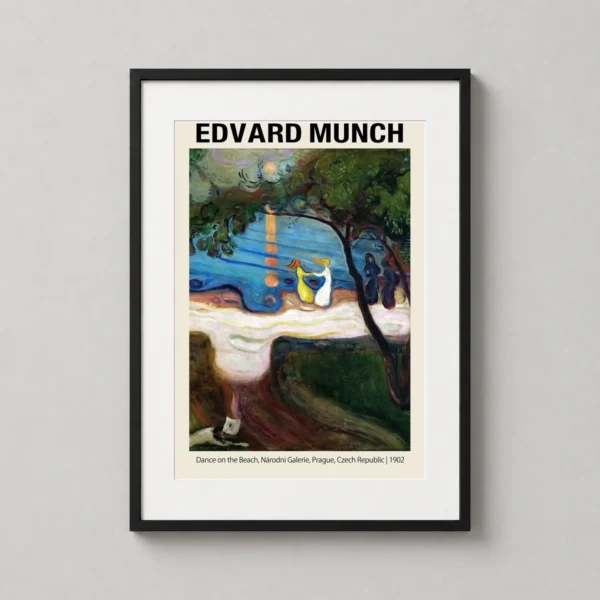Edvard Munch Dance on the Beach 1902 Expressionist Art Print