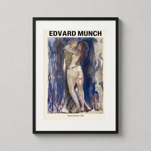 Death and Life 1894, Edvard Munch Expressionist Art Print