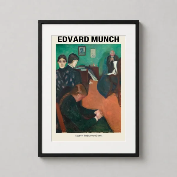 Edvard Munch Death in the Sickroom 1893 Expressionist Art Print