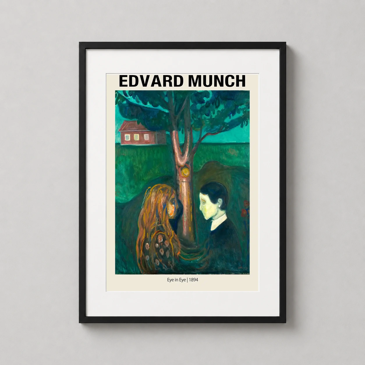 Edvard Munch Eye Eye — intense expressionist scene by Edvard Munch featuring a man and woman