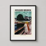 Girls on the Pier 1904 by Edvard Munch Expressionist Art Print