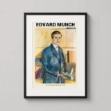 Edvard Munch, Herbert Esche in the Library 1905 Art Print
