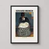 Edvard Munch, Inheritance 1899 Expressionist Museum Art Print