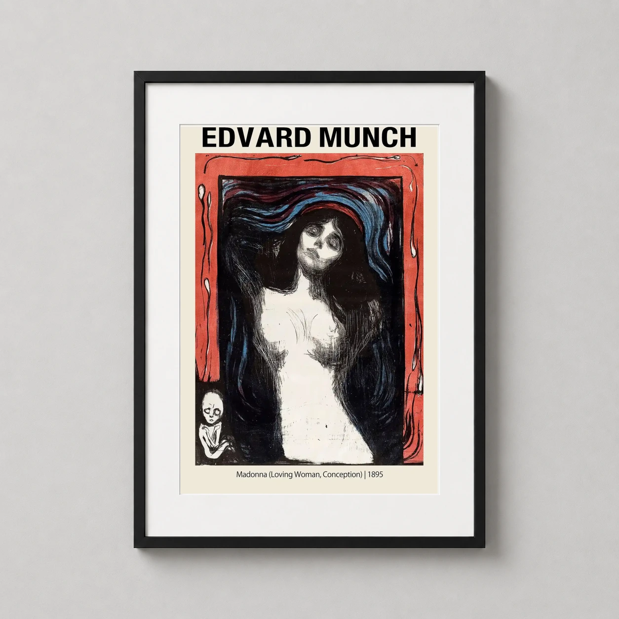 Edvard Munch Madonna (loving — edvard Munch's 1895 masterpiece featuring a woman with flowing dark