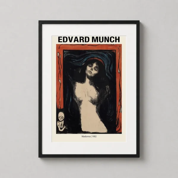 Edvard Munch Madonna 1902 Expressionist Exhibition Art Print
