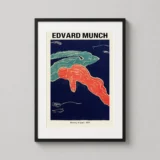 Edvard Munch Meeting in Space 1899 Expressionist Art Print