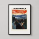 Edvard Munch Sick Mood at Sunset Despair 1892 Art Print