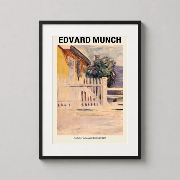 Edvard Munch Summer in Aasgaardstrand 1889 Fine Art Print