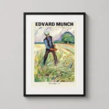 Edvard Munch The Haymaker 1917 Expressionist Landscape Art Print