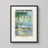 Edvard Munch, The Seine at Saint-Cloud 1890 Art Print