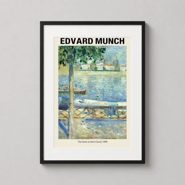 Edvard Munch, The Seine at Saint-Cloud 1890 Art Print