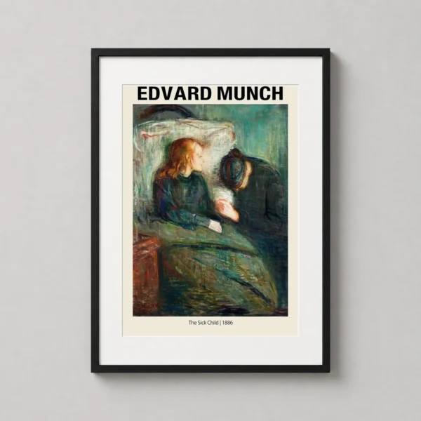 Edvard Munch The Sick Child 1886 Expressionist Fine Art Print