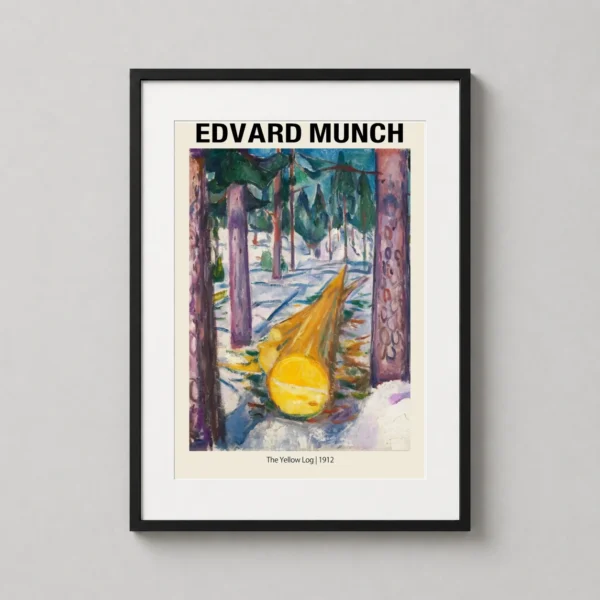 Edvard Munch The Yellow Log 1912 Expressionist Art Print