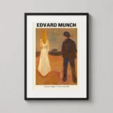 Edvard Munch Two Human Beings The Lonely Ones 1905 Art Print