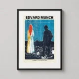 Edvard Munch, Two People The Lonely Ones 1899 Art Print