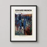 Workers on their Way Home 1914, Edvard Munch Art Print