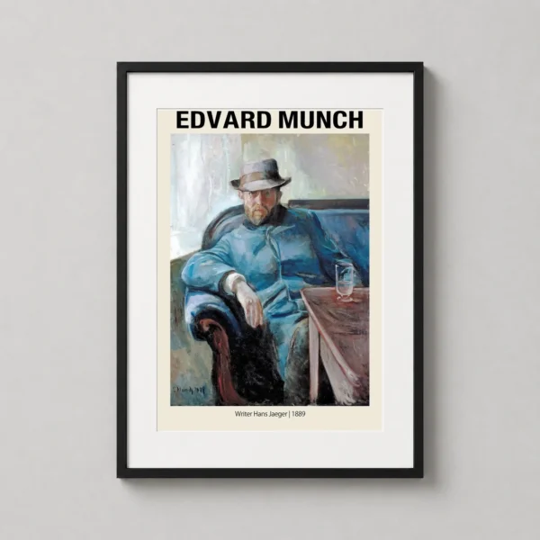 Edvard Munch Writer Hans Jaeger 1889 Expressionist Art Print