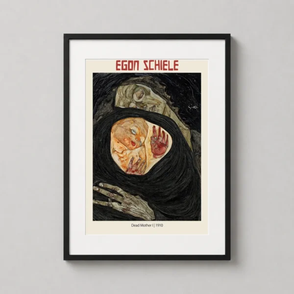 Egon Schiele, Dead Mother I (1910) Expressionist Art Print