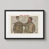 Egon Schiele Doppelbildnis Benesch 1913 Expressionist Art Print