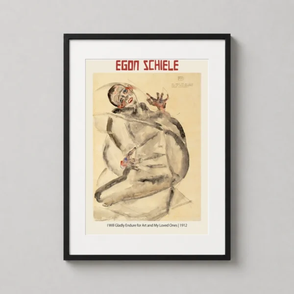 Egon Schiele I Will Gladly Endure, 1912 Wall Art Print
