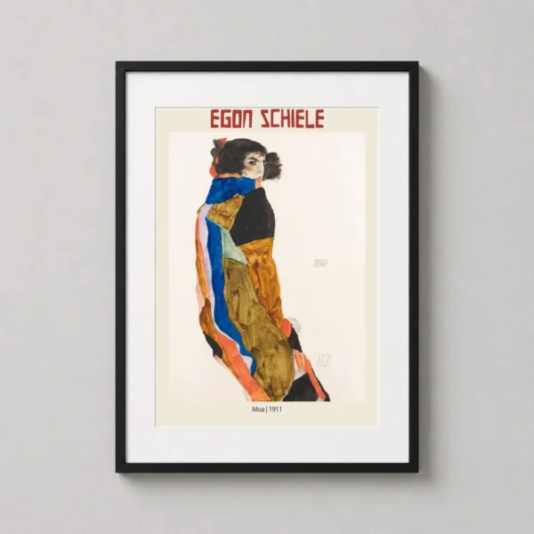 Egon Schiele Moa 1911 Expressionist Portrait Art Print