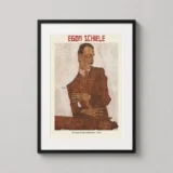 Egon Schiele, Portrait of Arthur Roessler 1910 Art Print